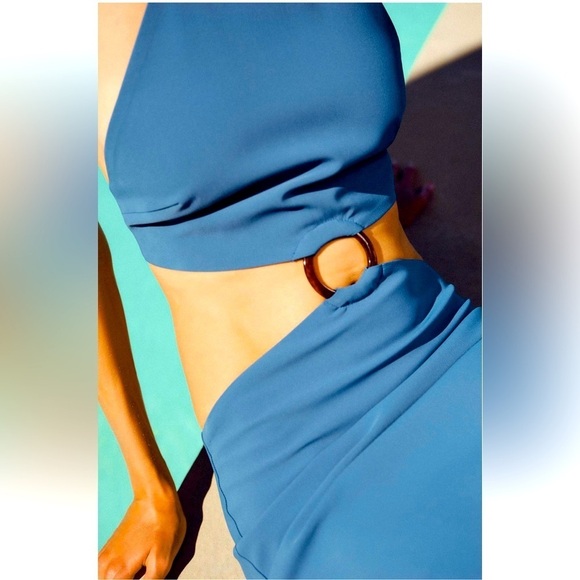 New ZARA Cut Out Halter Dress - Picture 4 of 6